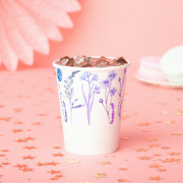 Wildflower Bloemen Mok: Botanische Koffie Cup Papieren Bekers