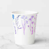 Wildflower Bloemen Mok: Botanische Koffie Cup Papieren Bekers (Achterkant)