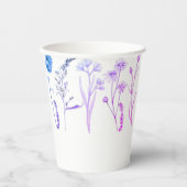 Wildflower Bloemen Mok: Botanische Koffie Cup Papieren Bekers (Voorkant)