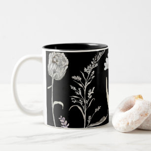 Wildflower Bloemen Mok: Botanische Koffie Cup Tweekleurige Koffiemok