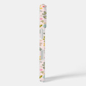 Wildflower bloemen naam monogram gepersonaliseerd Case-Mate iPhone case (Achterkant / Rechts)