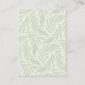 Wildflower Bloemen RSVP QR Code Huwelijk Informatiekaartje (Achterkant)