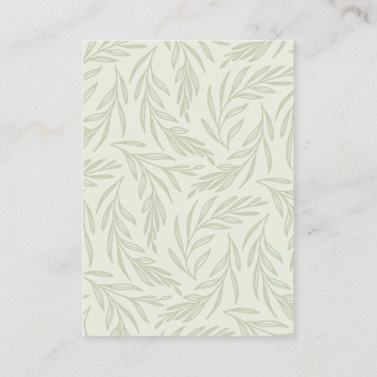 Wildflower Bloemen RSVP QR Code Huwelijk Informatiekaartje (Achterkant)