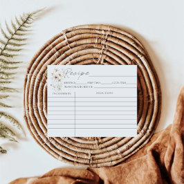 Wildflower Bloemen Vrijgezellenfeest Recept Kaarte