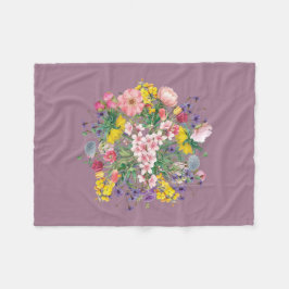 Wildflower Bloemen Zachte Gezellige Fleece Deken