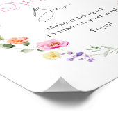 Wildflower Bloemenbar Baby in Bloom Poster (Hoek)