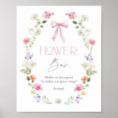 Wildflower Bloemenbar Baby in Bloom Poster (Voorkant)