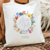 Wildflower Bloemenmeisje bruiloft Tote Bag
