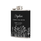 Wildflower Bloemenoverzicht Elke kleur Huwelijksca Heupfles (Links)