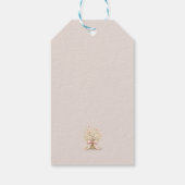 Wildflower Bloemenslinger Baby Shower Feest Bedank Cadeaulabel (Achterkant)