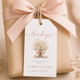 Wildflower Bloemenslinger Baby Shower Feest Bedank Cadeaulabel