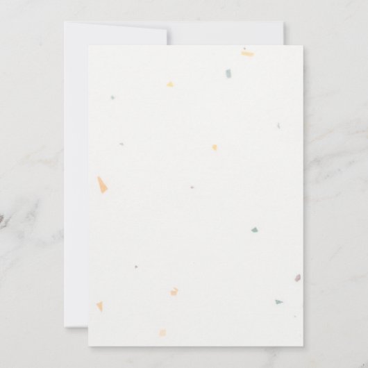 Wildflower bloementuin bruiloft kaart (Achterkant)