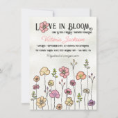 Wildflower bloementuin Vrijgezellenfeest Hand gete Kaart (Voorkant)