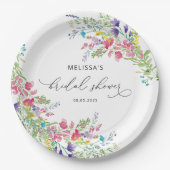 Wildflower bloementuin Vrijgezellenfeest Papieren Bordje (Voorkant)