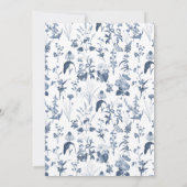 Wildflower bloemenweide lente kleurrijke bruiloft kaart (Achterkant)