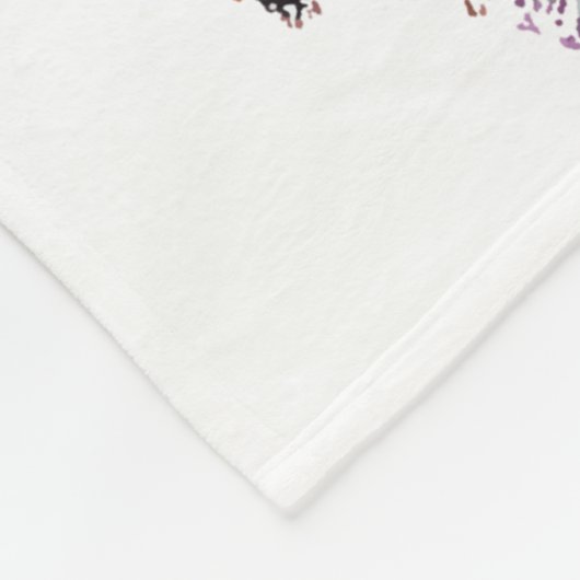 Wildflower Bloemkrans Baby Milestone Deken (Hoek)