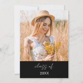 Wildflower Bloom Afstudeerfeest Boho Kaart (Achterkant)