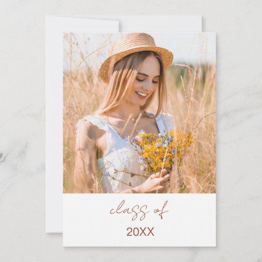 Wildflower Bloom Afstudeerfeest Boho Kaart (Achterkant)