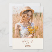 Wildflower Bloom Afstudeerfeest Boho Kaart (Achterkant)