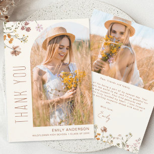 Wildflower Bloom Afstuderen Foto Dank u
