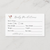 Wildflower Bloom Baby Predictions Kaart (Voorkant)