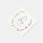 Wildflower Bloom Baby shower Oh baby servetten (Hoek)