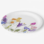 Wildflower Bloom Baby shower Papieren Bordje (Gekanteld)