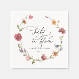 Wildflower Bloom Baby shower servetten