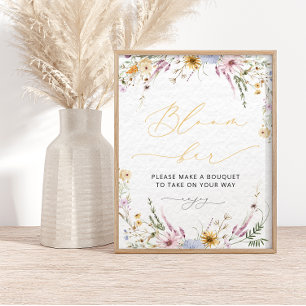 Wildflower Bloom   Flower Bar-Poster Poster