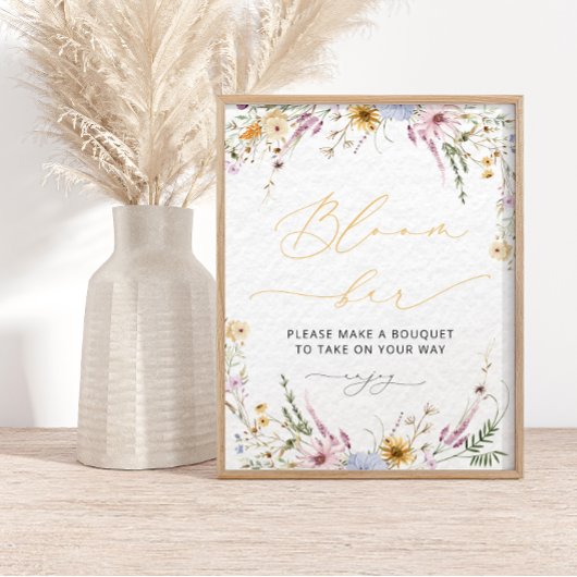 Wildflower Bloom | Flower Bar-Poster Poster