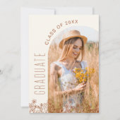 Wildflower Bloom Graduation Party Arch Foto Kaart (Voorkant)