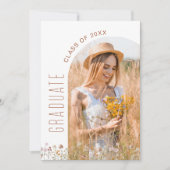 Wildflower Bloom Graduation Party Arch Foto Kaart (Voorkant)
