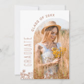 Wildflower Bloom Graduation Party Arch Foto Kaart (Voorkant)