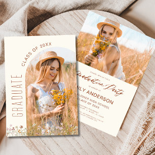 Wildflower Bloom Graduation Party Arch Foto Kaart