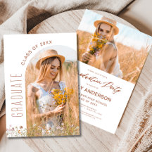 Wildflower Bloom Graduation Party Arch Foto