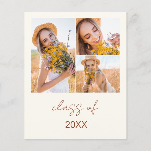 Wildflower Bloom Graduation Party Foto Boho (Achterkant)