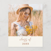 Wildflower Bloom Graduation Party Uitnodiging (Achterkant)