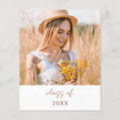 Wildflower Bloom Graduation Party Uitnodiging (Achterkant)