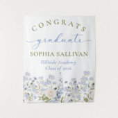 Wildflower Bloom Graduation Party Wandkleed (Voorkant)