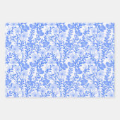 Wildflower Blooms Simple Blues Variety Pack Inpakpapier Vel (Voorkant 2)