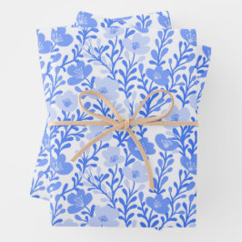 Wildflower Blooms Simple Blues Variety Pack Inpakpapier Vel
