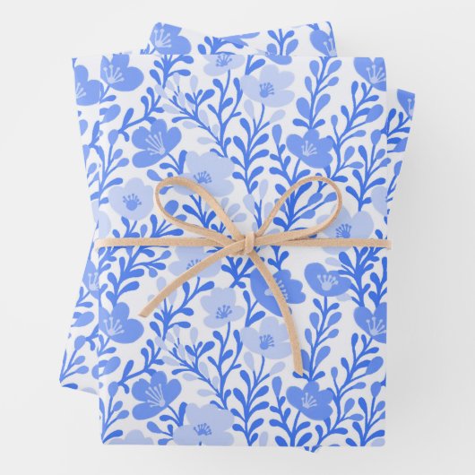 Wildflower Blooms Simple Blues Variety Pack Inpakpapier Vel (In situ)