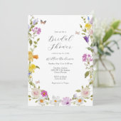 Wildflower Blooms Vrijgezellenfeest Kaart (Staand voorkant)