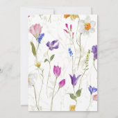 Wildflower Blooms Vrijgezellenfeest Kaart (Achterkant)