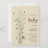 Wildflower Blossom Walk Baby shower Uitnodiging (Voorkant)