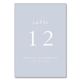 Wildflower Blue Waterverf Elegante Trouwfoto Kaart