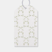 Wildflower Blue Waterverf Wedding Favoriet Dank u Cadeaulabel (Achterkant)