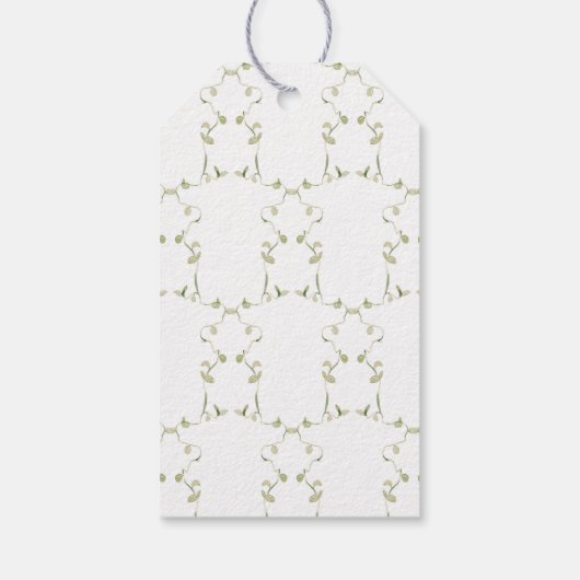 Wildflower Blue Waterverf Wedding Favoriet Dank u Cadeaulabel (Achterkant)