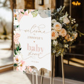 Wildflower blush roze baai douche Welkom Acryl Bord