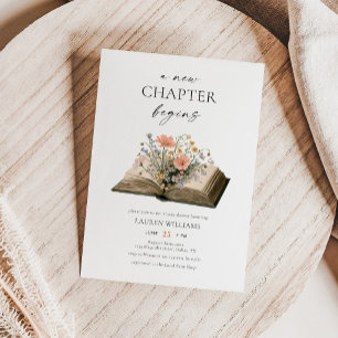 Wildflower Boek Nieuw Hoofdstuk Begint Baby Borrel Kaart